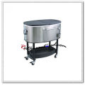 P253 80L Oval Outdoor Cooler Cart